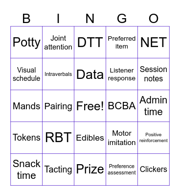 ABA BINGO Card