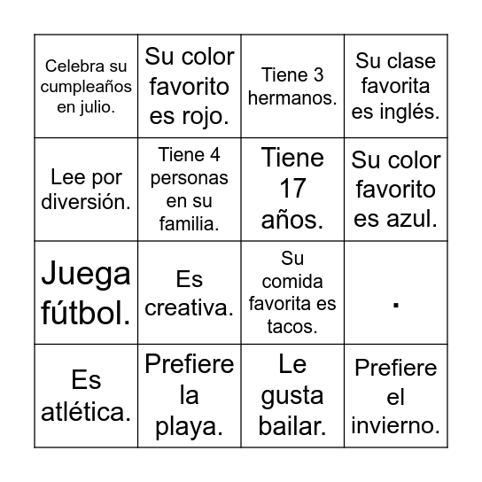 Encuentra a alguien que Bingo Card