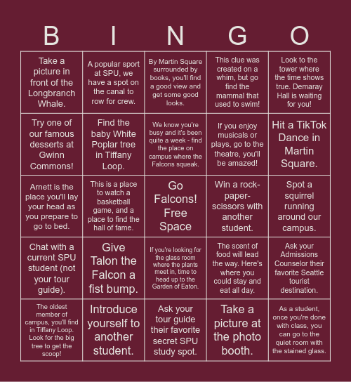 ASP Bingo Card
