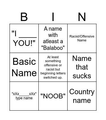 tileman.io name bingo Card