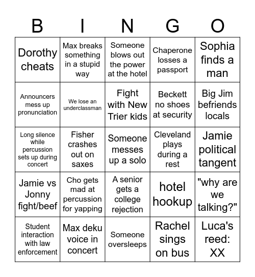 Austria Bingo Card