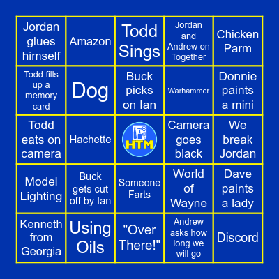 HTM Livestream BINGO! Bingo Card