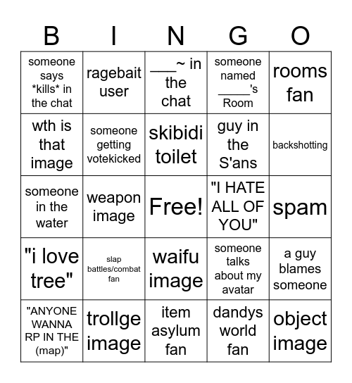 CIRP Bingo Card