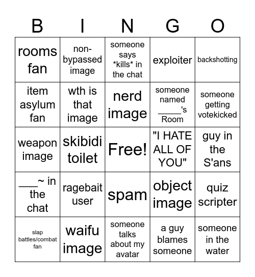 CIRP Bingo Card