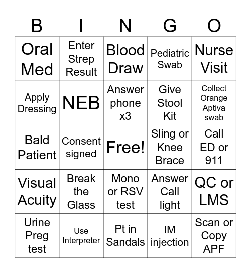 SC2 UC Bingo Card