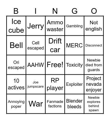 Madness Combat [Demo] Bingo Card