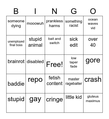 insta bingo Card