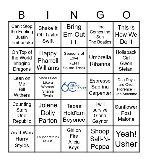 SHRM-Atlanta Bingo Card