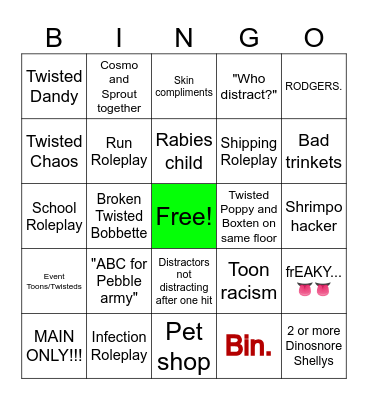 DW BINGO Card