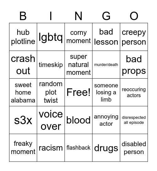 tomorrows teachings Bingo Card