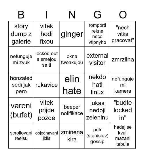 elin ntk bingo Card