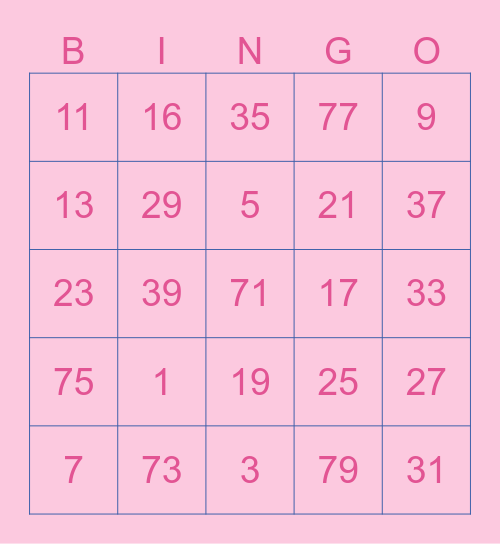 Maimai 🌷 Bingo Card