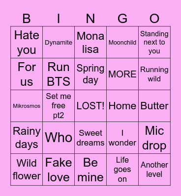 👐🙇‍♀️👐 Bingo Card