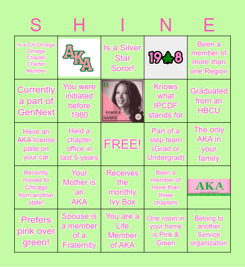 New Member Workshop 2025 Bingo Card