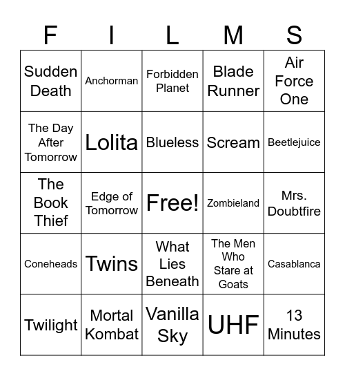 Movies_03222025 Bingo Card