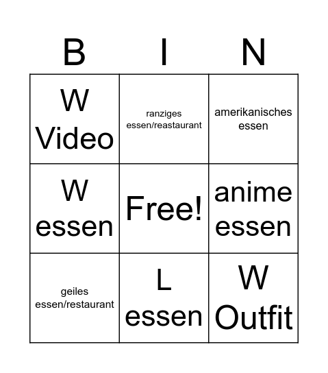 japan food spots Bingo Card