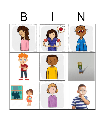 I feel... Bingo Card