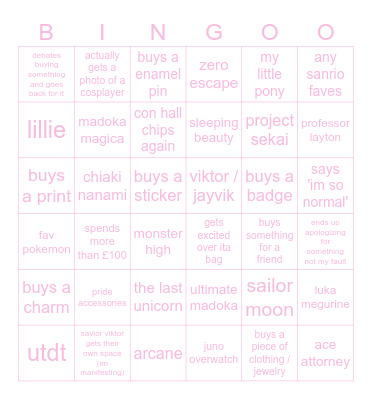 megacon march 24 Bingo Card