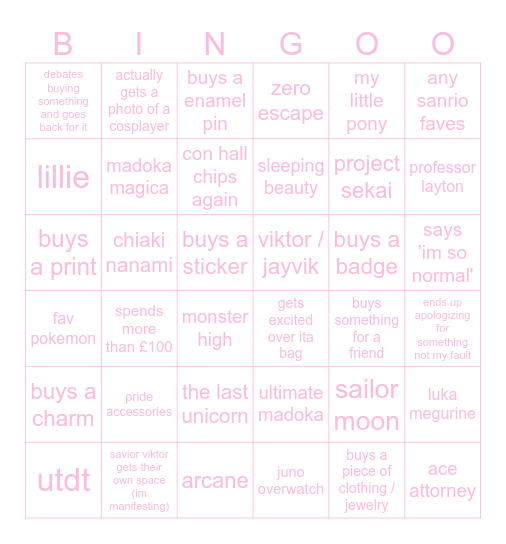 megacon march 24 Bingo Card