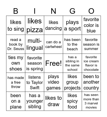 Well would ya look at that?!?! Bingo Card