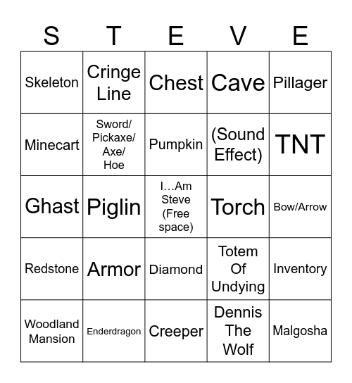 Jack Black says… Bingo Card