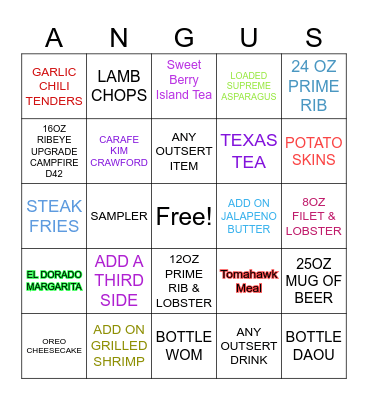 UPSELL Bingo Card