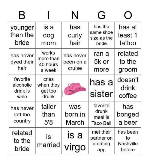 Bachelorette Bingo! Bingo Card