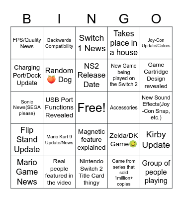 NS2 Bingo Card