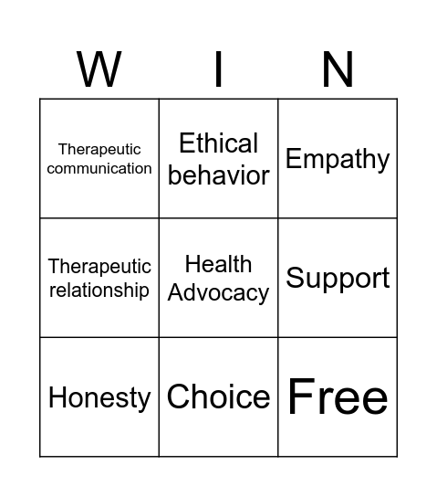 According to the CODE Bingo Card