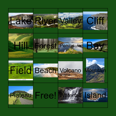 Ireland Terrain Bingo Card