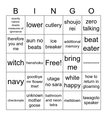 im really gay Bingo Card