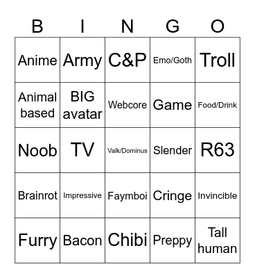 CAC Bingo Card