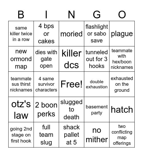 2swf Chaos Shuffle Bingo Card
