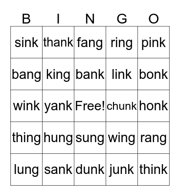 Welded Sounds Bingo Card