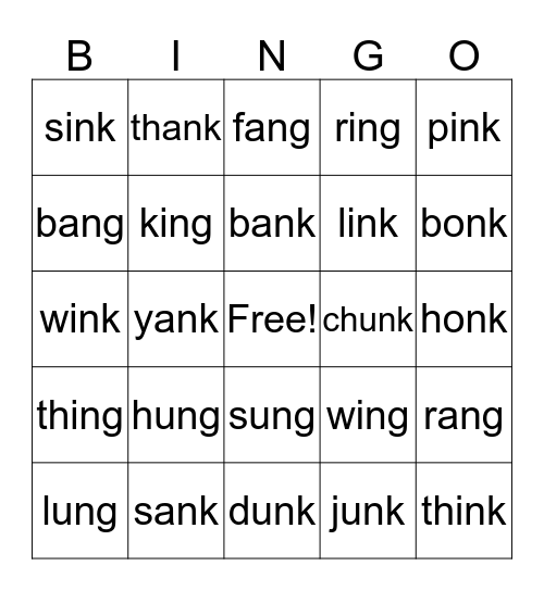 Welded Sounds Bingo Card