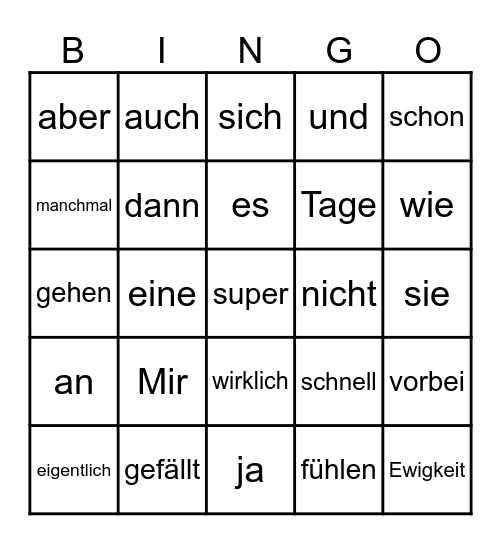 Timons dumme E-Mail Bingo Card