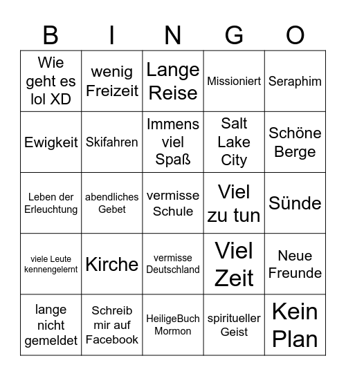 Timons dumme E-Mail Bingo Card