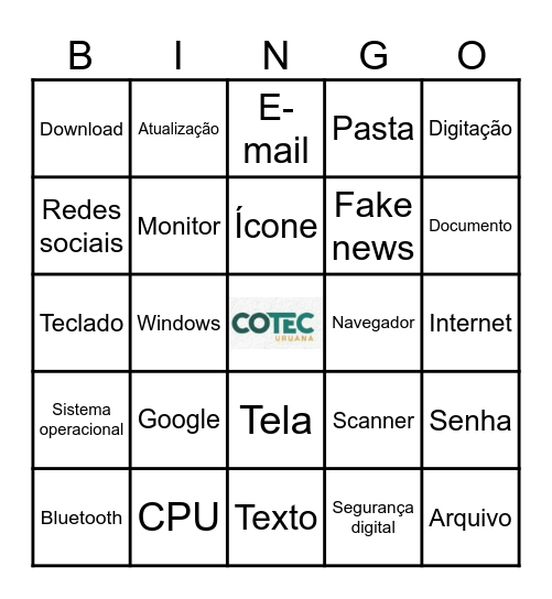 BINGO DO COTEC Bingo Card