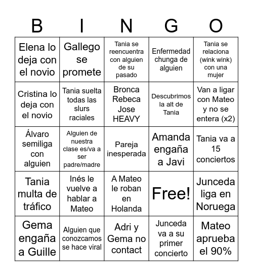 Super Idol Dc 2025 Bingo Card