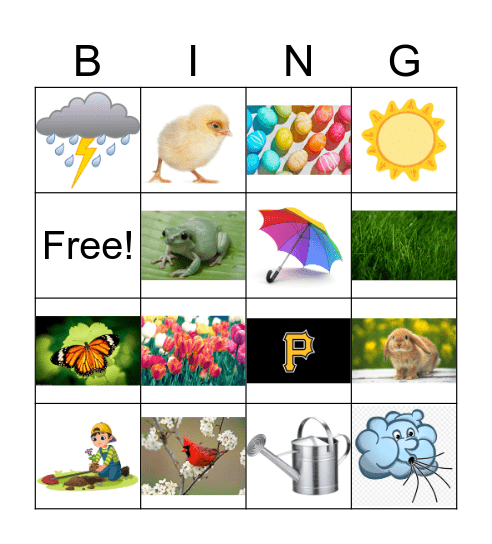 Spring Bingo Card