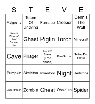 Jack Black says… Bingo Card