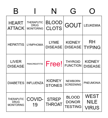 EGH MED LAB WEEK 2025 Bingo Card