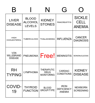 EGH MED LAB WEEK 2025 Bingo Card