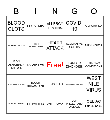 EGH MED LAB WEEK 2025 Bingo Card