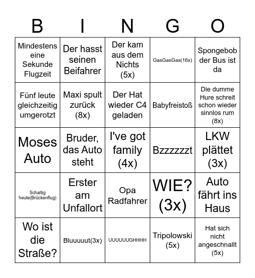 RockyPhony69 Bingo Card