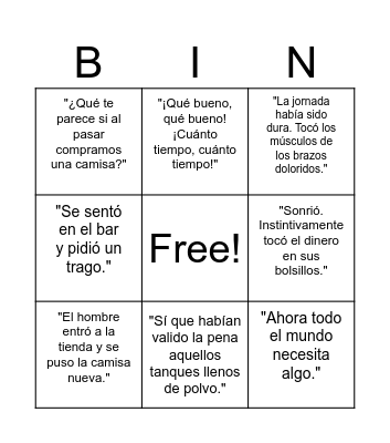 Bingo Card