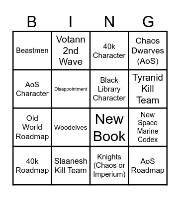 Adeptacon 2025 Bingo Card
