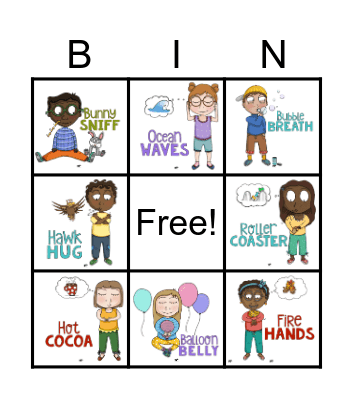 Breathing Bingo Card