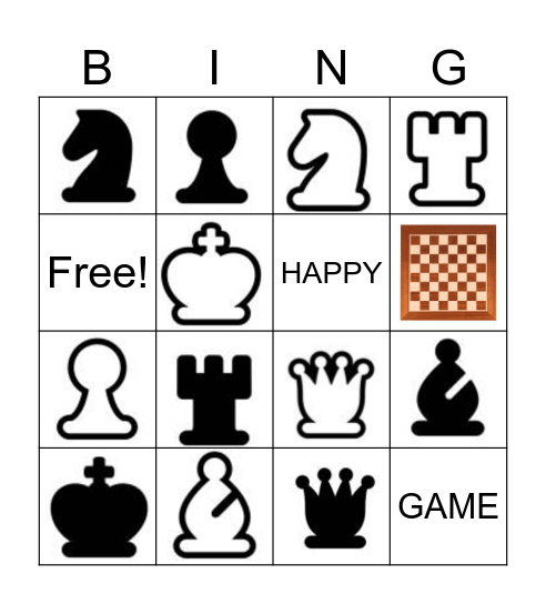 Chess Bingo Card