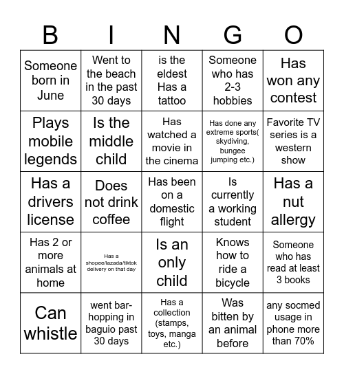 FULLSUITE Bingo Card
